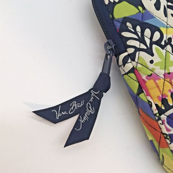 Vera Bradley Rio Quilted Tablet Sleeve 9 x 6.5 inches I Pad Ereader Zip Around - Picture 7 of 8